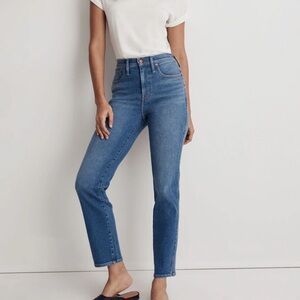 Madewell Women's Stovepipe Blue Jeans
